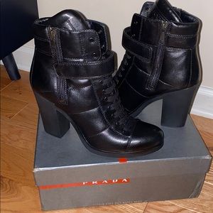 Prada sport combat boot